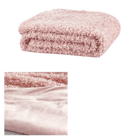 Darrahopens Home & Garden > Bedding J.Elliot Home Lyla Faux Sheep Fur Throw Rug Peach