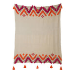 Darrahopens Home & Garden > Bedding J.Elliot Home Merryn Cotton Throw Orange Multi