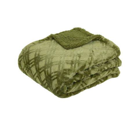 Darrahopens Home & Garden > Bedding J.Elliot Home Vida Microplush Throw Olive