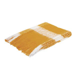 Darrahopens Home & Garden > Bedding J.Elliot Home Wren Faux Mohair Throw Mustard/White