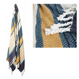 Darrahopens Home & Garden > Bedding J.Elliot Home Zella Cotton Throw Rug Blue Multi
