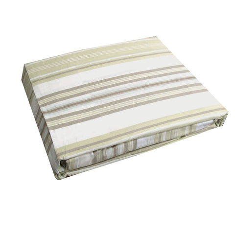 Darrahopens Home & Garden > Bedding Jason Stripes 100% Cotton Sheet Set Single