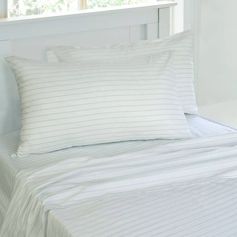 Darrahopens Home & Garden > Bedding Jelly Bean Kids Striped Sheet Set Chambray King Single