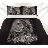 Darrahopens Home & Garden > Bedding Just Home Green Eyed Dragon Quilt Cover Set Queen