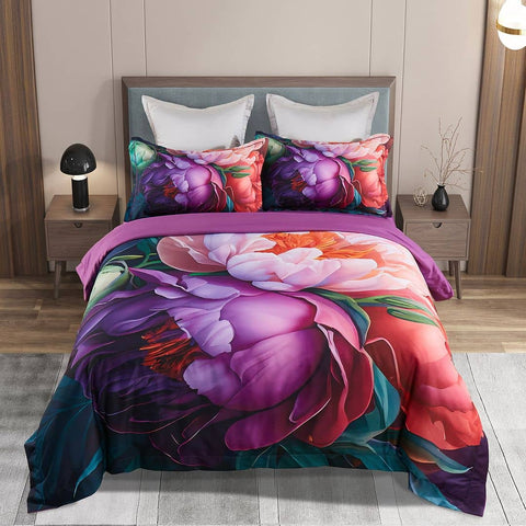 Darrahopens Home & Garden > Bedding Kaie Floral Quilt Cover Set - Super King Size