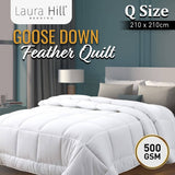 Darrahopens Home & Garden > Bedding Laura Hill 500GSM Goose Down Feather Comforter Doona - Queen