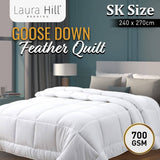 Darrahopens Home & Garden > Bedding Laura Hill 700GSM Goose Down Feather Comforter Doona - Super King