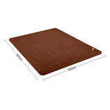 Darrahopens Home & Garden > Bedding Laura Hill Heated Electric Blanket Throw Rug Coral Warm Fleece Brown