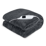 Darrahopens Home & Garden > Bedding Laura Hill Heated Electric Blanket Throw Rug Coral Warm Fleece Grey
