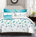 Darrahopens Home & Garden > Bedding Leaves Super King Size Duvet Doona Quilt Cover Set