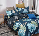 Darrahopens Home & Garden > Bedding Leaves Super King Size Quilt/Doona/Duvet Cover Set