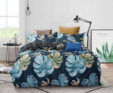 Darrahopens Home & Garden > Bedding Leaves Super King Size Quilt/Doona/Duvet Cover Set