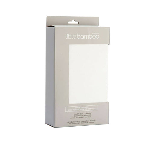 Darrahopens Home & Garden > Bedding Little Bamboo Jersey Fitted Sheet Cot Size Natural