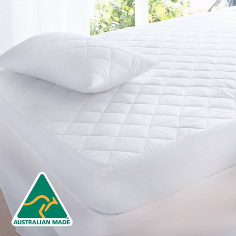 Darrahopens Home & Garden > Bedding Luxor Aus Made Fully Fitted Cotton Quilted Mattress Protector (King)
