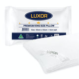 Darrahopens Home & Garden > Bedding Luxor Australian Made Hotel King Size Pillow with 4cm Wall Single Pack