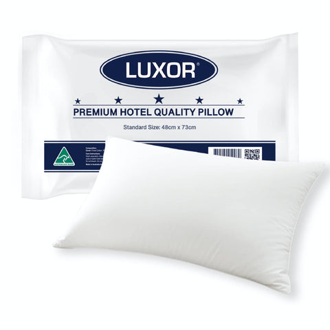 Darrahopens Home & Garden > Bedding Luxor Australian Made Hotel Quality Pillow Standard Size Single Pack