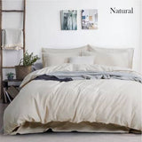 Darrahopens Home & Garden > Bedding luxurious linen cotton quilt cover set king natural