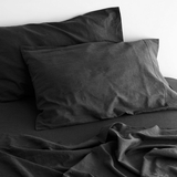 Darrahopens Home & Garden > Bedding luxurious linen cotton sheet set 1 double charcoal