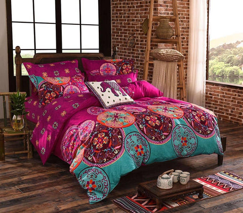 Darrahopens Home & Garden > Bedding Mandala King Size Duvet Doona Quilt Cover Set
