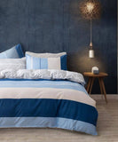 Darrahopens Home & Garden > Bedding Mannix Striped Quilt Cover Set - Super King Size