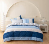 Darrahopens Home & Garden > Bedding Mannix Striped Quilt Cover Set - Super King Size