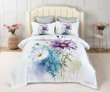 Darrahopens Home & Garden > Bedding Marrea Floral Quilt Cover Set - Queen Size