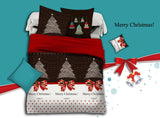 Darrahopens Home & Garden > Bedding Merry Queen Size Christmas Quilt/Doona/Duvet Cover Set