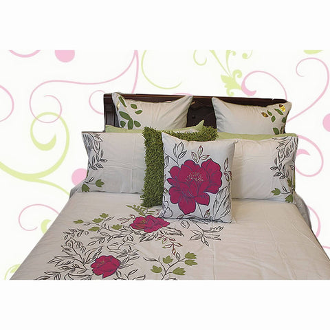 Darrahopens Home & Garden > Bedding Monique Embroidery Quilt Cover Set DOUBLE
