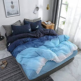 Darrahopens Home & Garden > Bedding Night Blue Super King Size Duvet Doona Quilt Cover Set