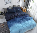 Darrahopens Home & Garden > Bedding Night Blue Super King Size Duvet Doona Quilt Cover Set