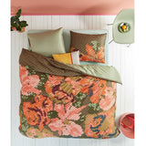 Darrahopens Home & Garden > Bedding Oilily Embroidered Flower Multi Quilt Cover Set King