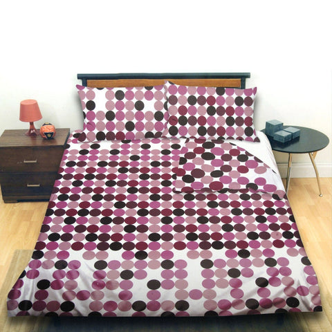 Darrahopens Home & Garden > Bedding Opus Dots Mauve Quilt Cover Set Queen