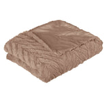 Darrahopens Home & Garden > Bedding Ottawa Plush Faux Fur Throw Rug Champagne