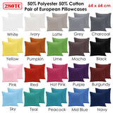 Darrahopens Home & Garden > Bedding Pair of  280TC Polyester Cotton European Pillowcases HotPink