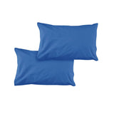 Darrahopens Home & Garden > Bedding Pair of Solid Colour Microfiber Standard Pillowcases 48x73cmx15cm (Flap) Pacific