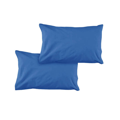 Darrahopens Home & Garden > Bedding Pair of Solid Colour Microfiber Standard Pillowcases 48x73cmx15cm (Flap) Pacific