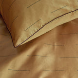 Darrahopens Home & Garden > Bedding PIP Studio Blurred Lines Yellow Cotton Sateen Quilt Cover Set King