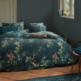 Darrahopens Home & Garden > Bedding PIP Studio Fall in Leaf DarkBlue Cotton Quilt Cover Set King