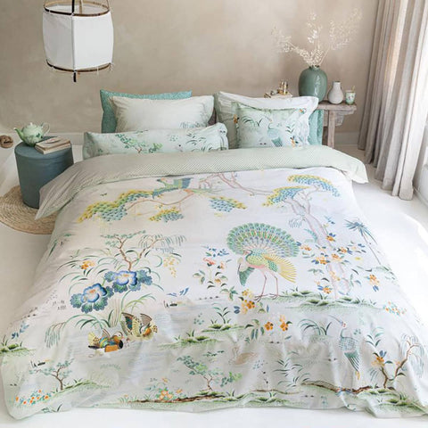Darrahopens Home & Garden > Bedding PIP Studio Japonica White Quilt Cover Set King