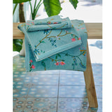 Darrahopens Home & Garden > Bedding PIP Studio Les Fleurs Cotton Wash Mitt Blue