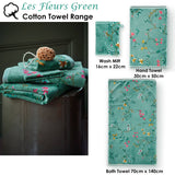 Darrahopens Home & Garden > Bedding PIP Studio Les Fleurs Green Wash Mitt 16cm x 22cm