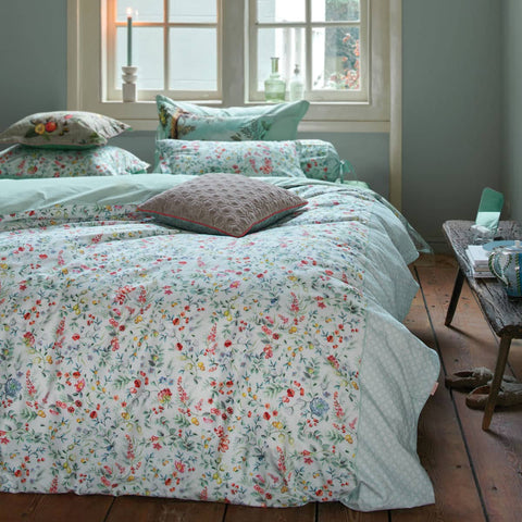 Darrahopens Home & Garden > Bedding PIP Studio Midnight Garden White Cotton Quilt Cover Set King