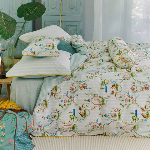 Darrahopens Home & Garden > Bedding PIP Studio Singerie White Cotton Quilt Cover Set Super King