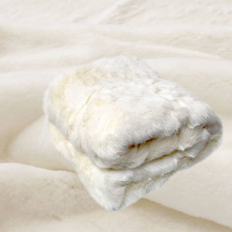 Darrahopens Home & Garden > Bedding Polar Bear Luxury Faux Fur Throw Rug 127 x 152 cm