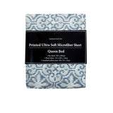 Darrahopens Home & Garden > Bedding Printed Microfiber Sheet Set Single Silver Imperial