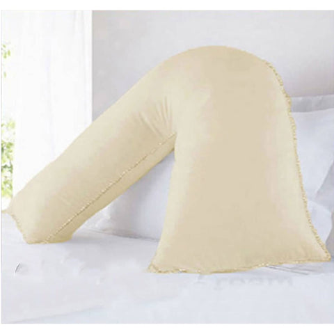 Darrahopens Home & Garden > Bedding Pure Cotton 250TC Tri Pillowcases Cream