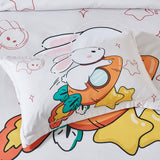 Darrahopens Home & Garden > Bedding Rabbit Kids Quilt Cover Set - Single Size