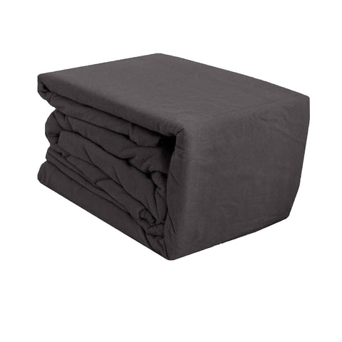 Darrahopens Home & Garden > Bedding Ramesses Egyptian Cotton Flannel Sheet Set Charcoal Single