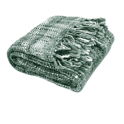 Darrahopens Home & Garden > Bedding Rans Oslo Knitted Weave Throw 127x152cm - Grey Goose