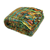 Darrahopens Home & Garden > Bedding Rans Oslo Knitted Weave Throw 127x152cm - Peacock